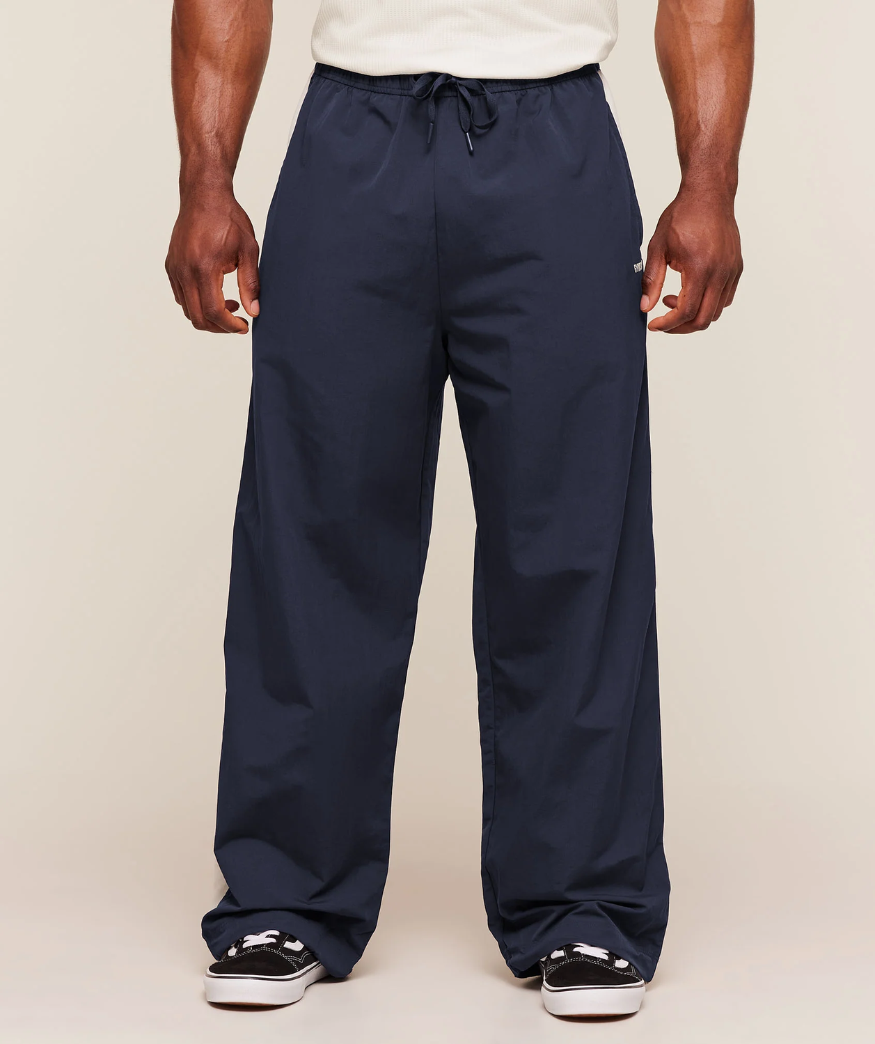 Retro Collegiate Track Pants Oversized Fit