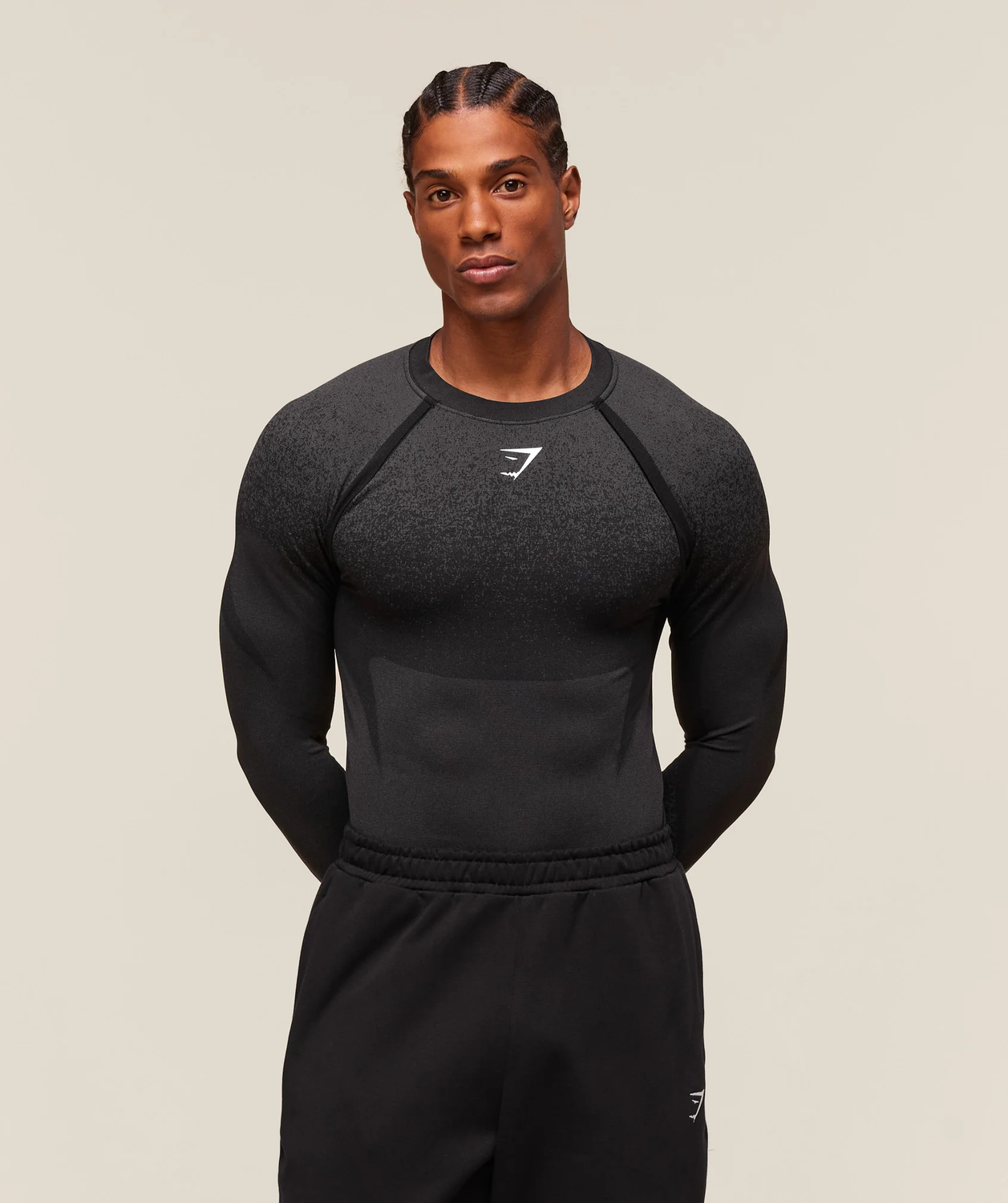 Shadow Seamless Long Sleeve T-Shirt Muscle Fit