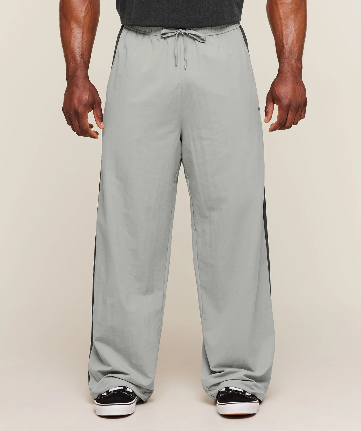 Retro Collegiate Track Pants Oversized Fit