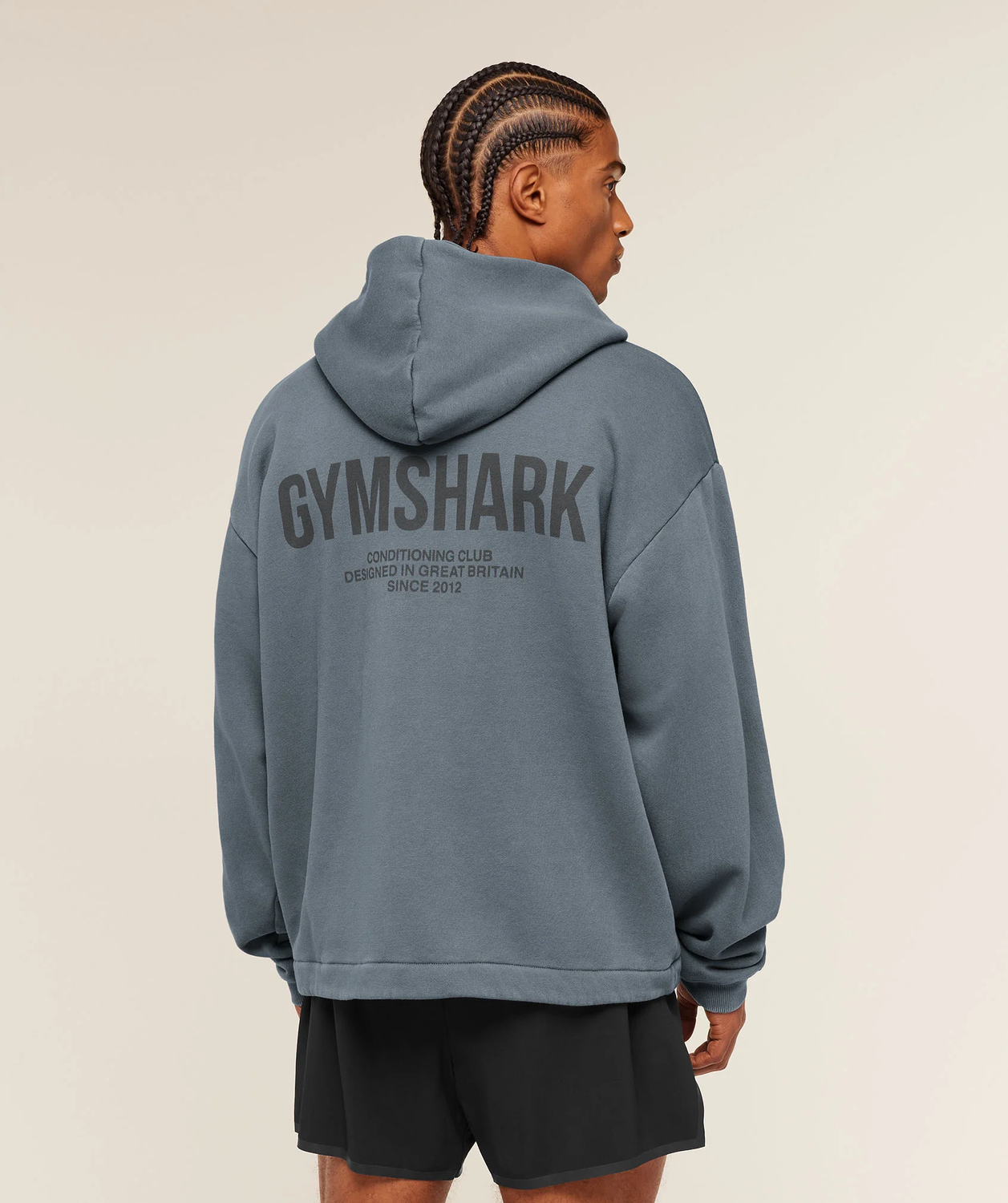 Conditioning Club Washed Zip Through Hoodie Oversized Fit