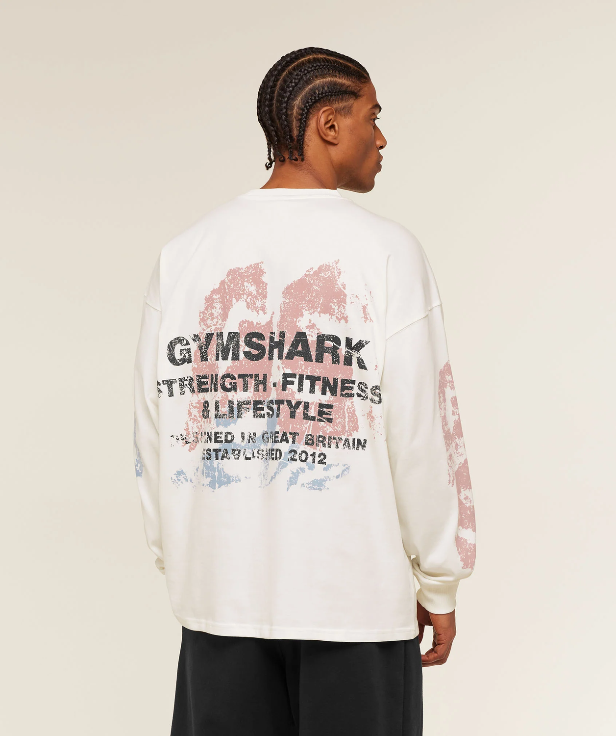 Strength Fitness & Lifestyle Long Sleeve T-Shirt Oversized Fit