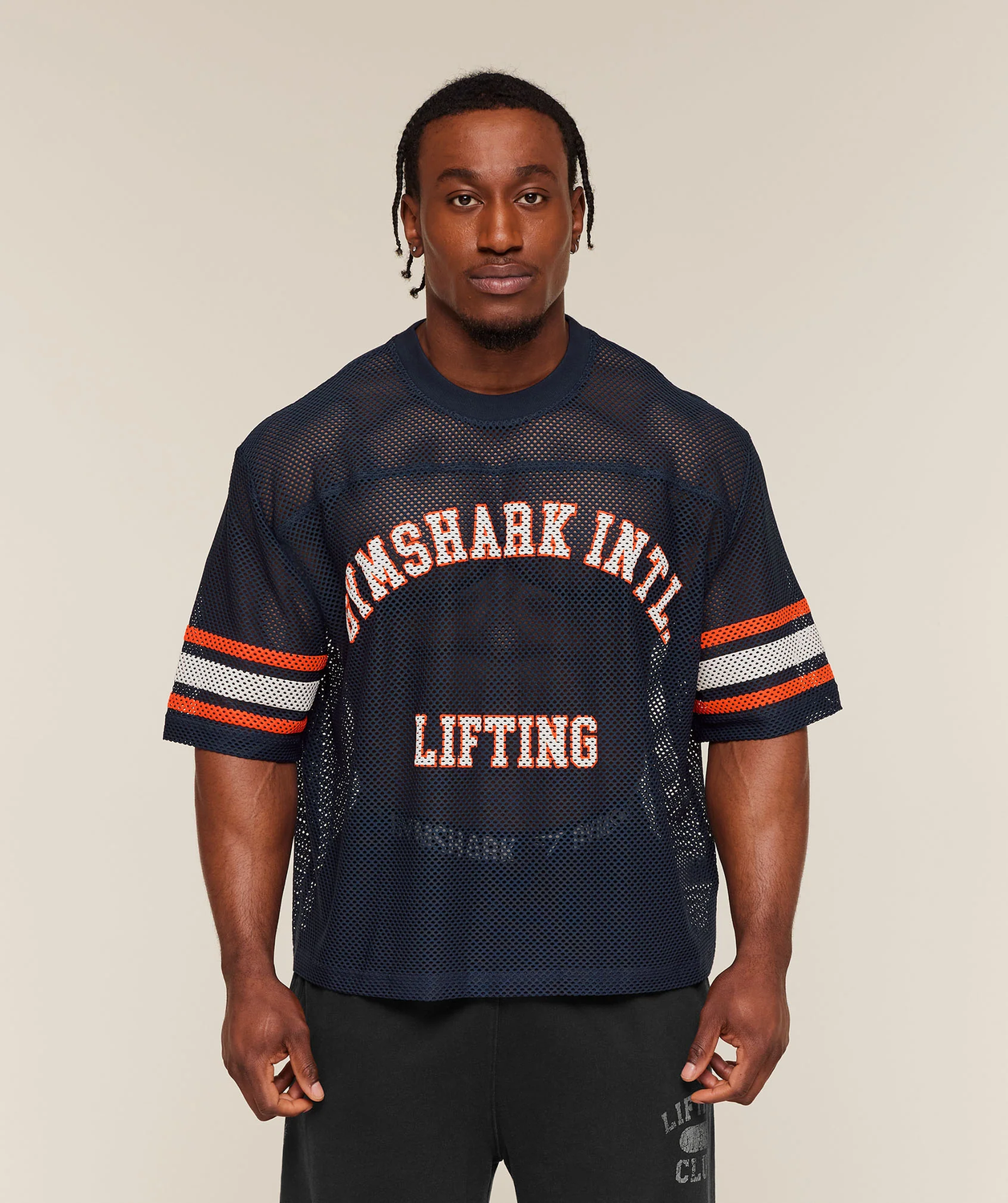 Collective Mesh Contrast Jersey Oversized Fit