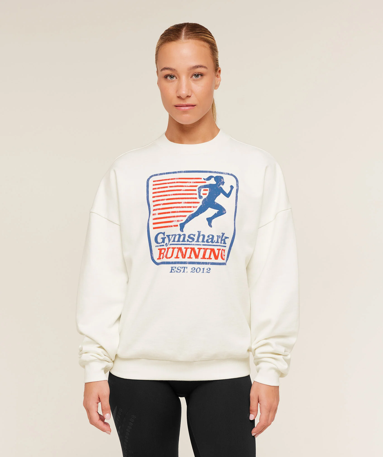 Run Club Graphic Sweatshirt Oversized Fit