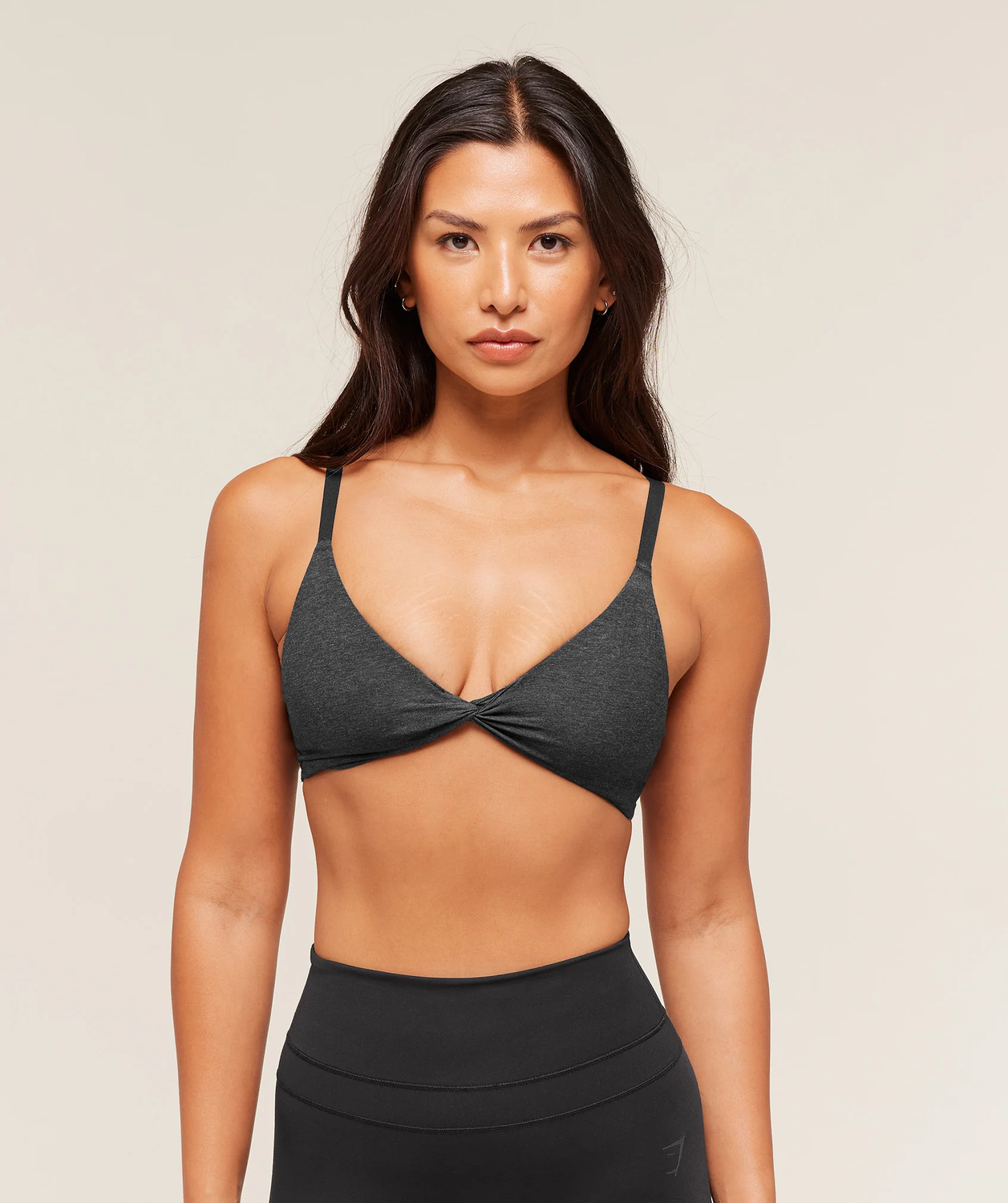 Cotton Twist Front Bralette Light Support