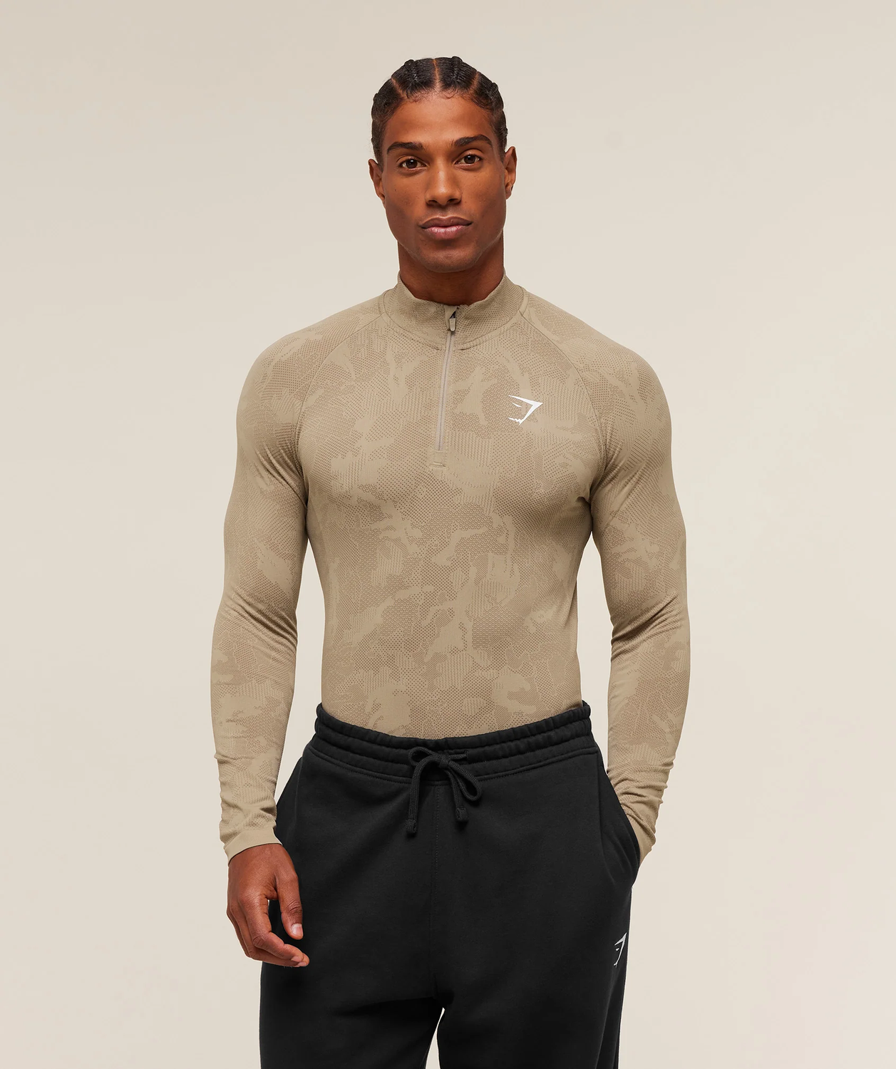 Geo Seamless 1/4 Zip Slim Fit