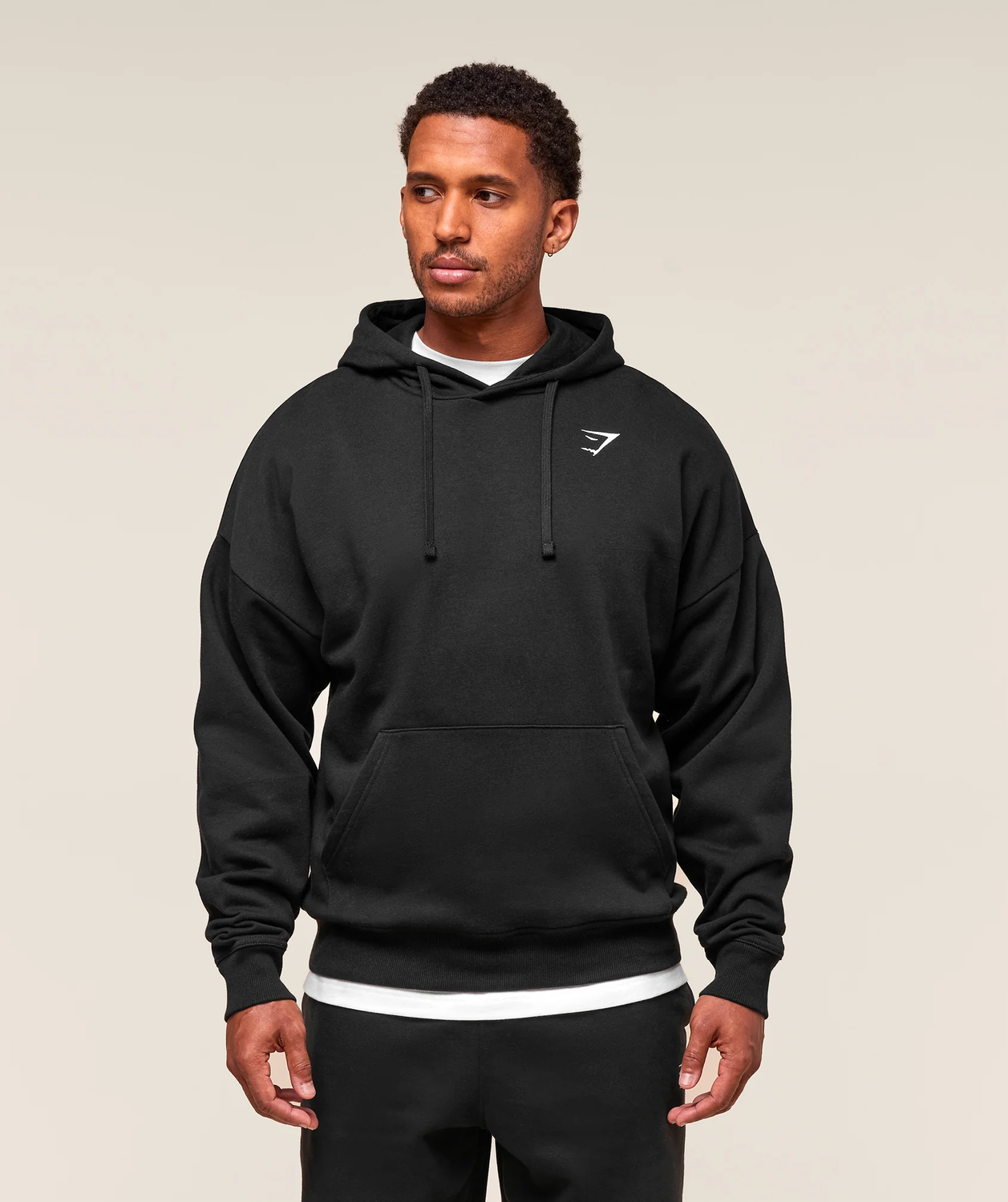 Crest Oversized Hoodie Oversized Fit