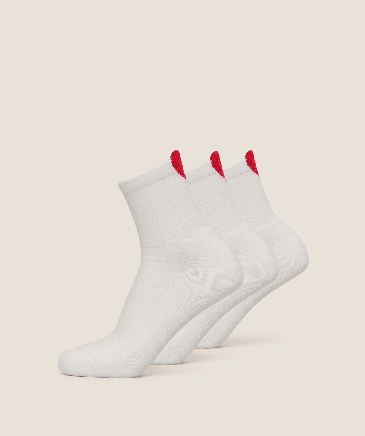 Heart Graphic Midi Socks 3Pk