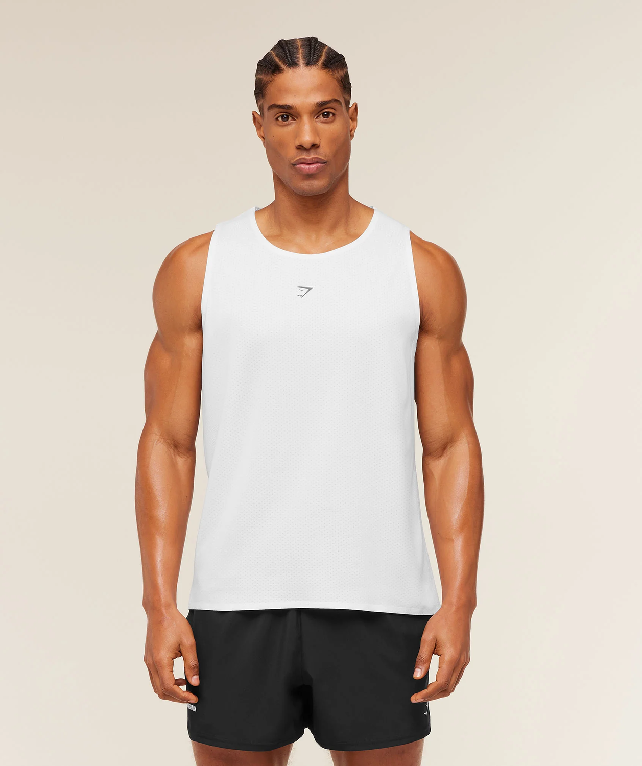 Hybrid Engineered Jacquard Tank Slim Fit