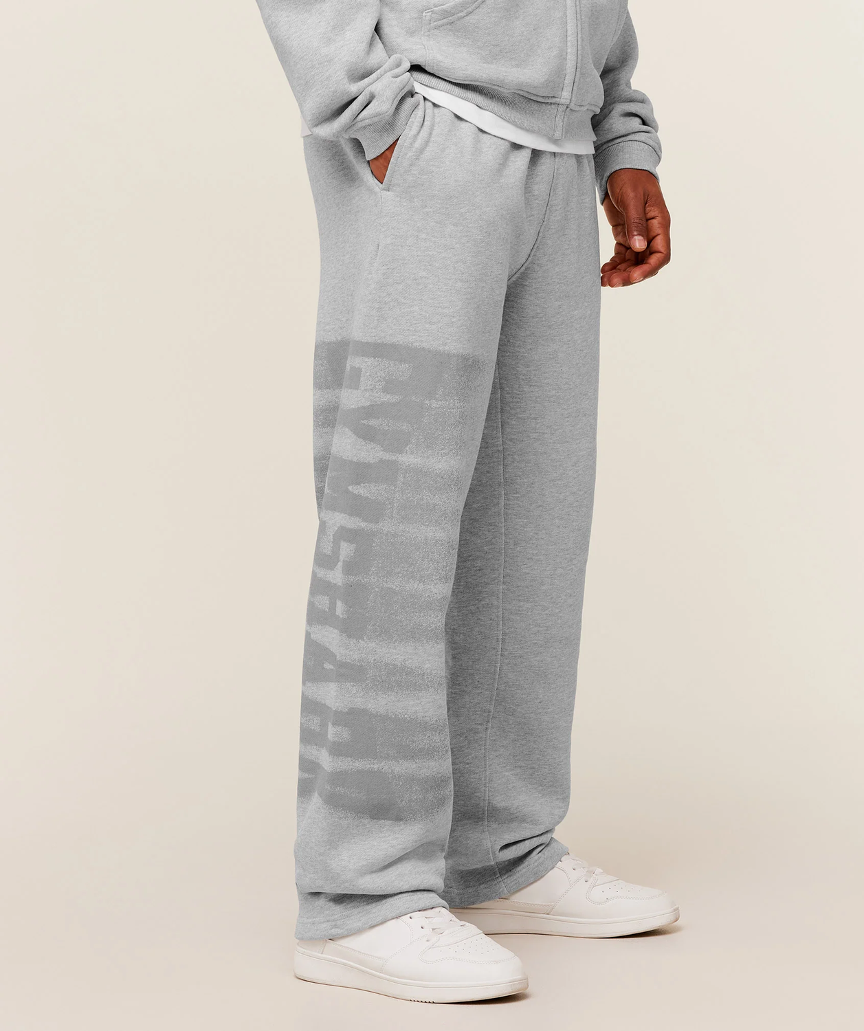 Fade Graphic Straight Leg Pants Oversized Fit
