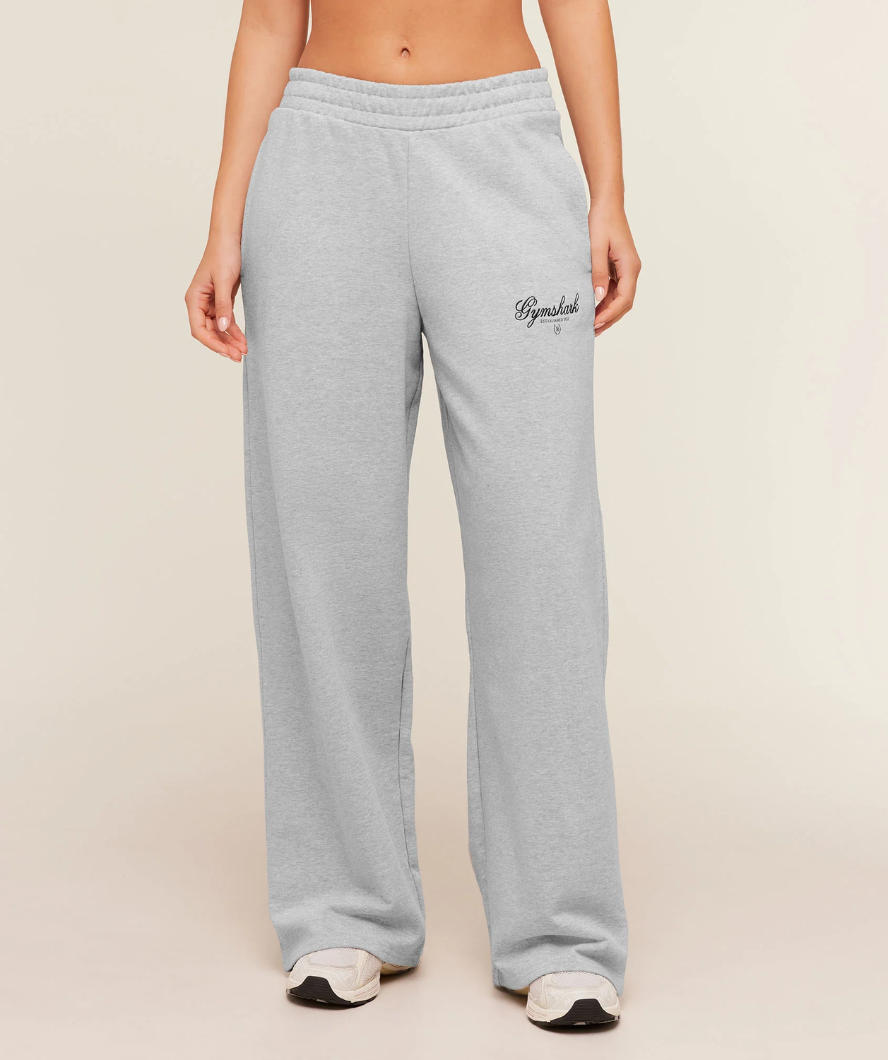 Script Embroidery Joggers Oversized Fit