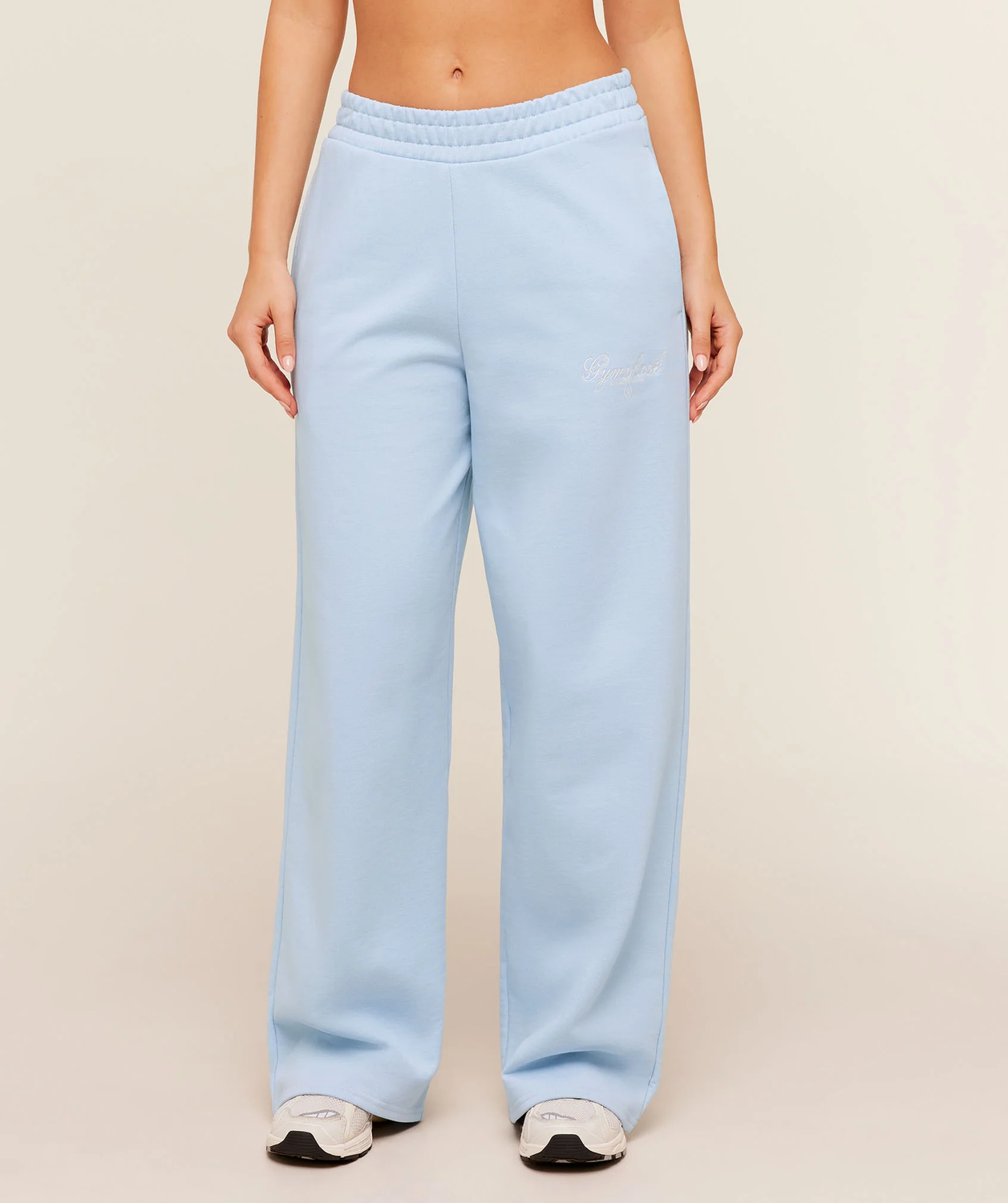 Script Embroidery Joggers Oversized Fit