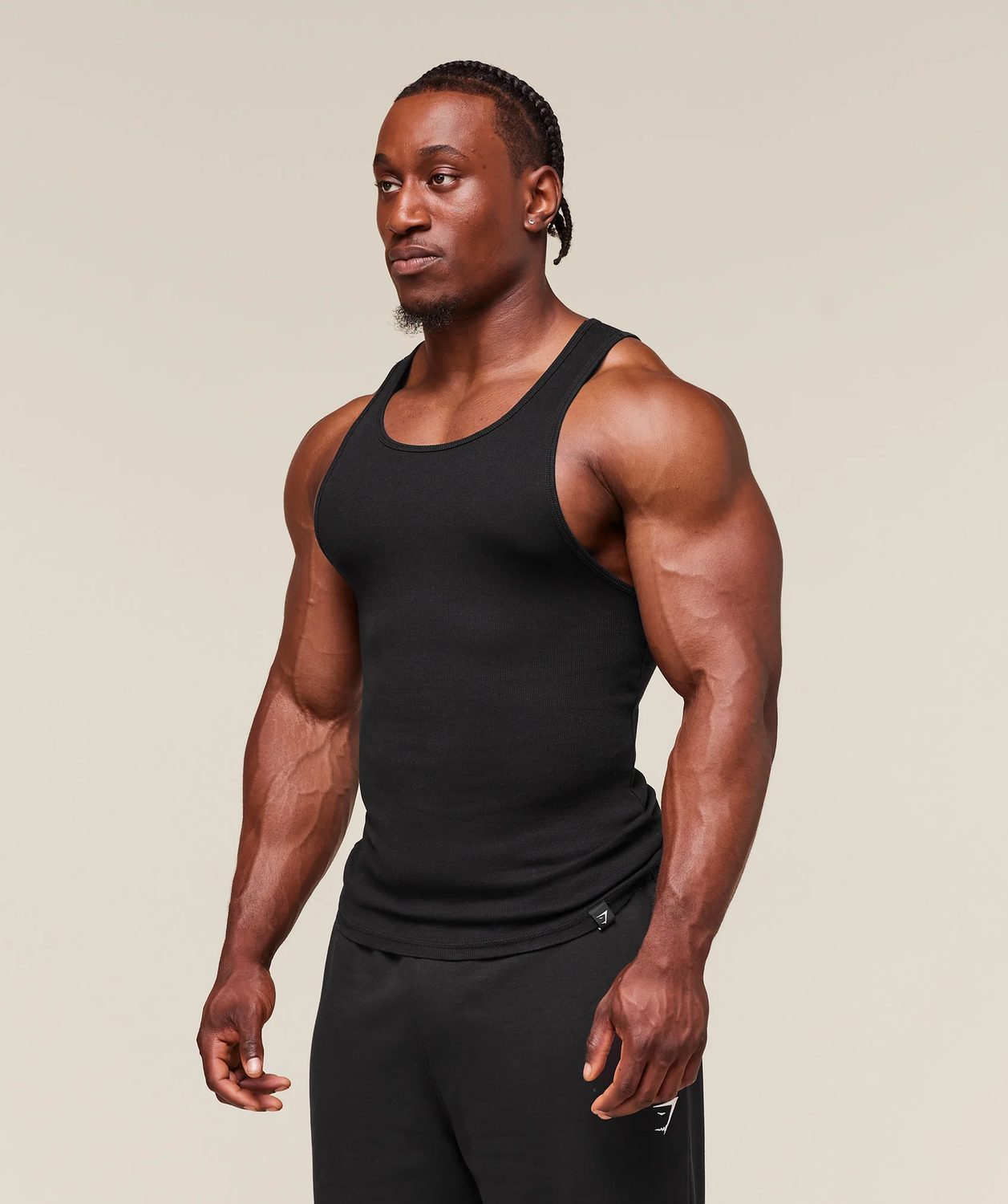 Ribbed Tank 3Pk Muscle Fit