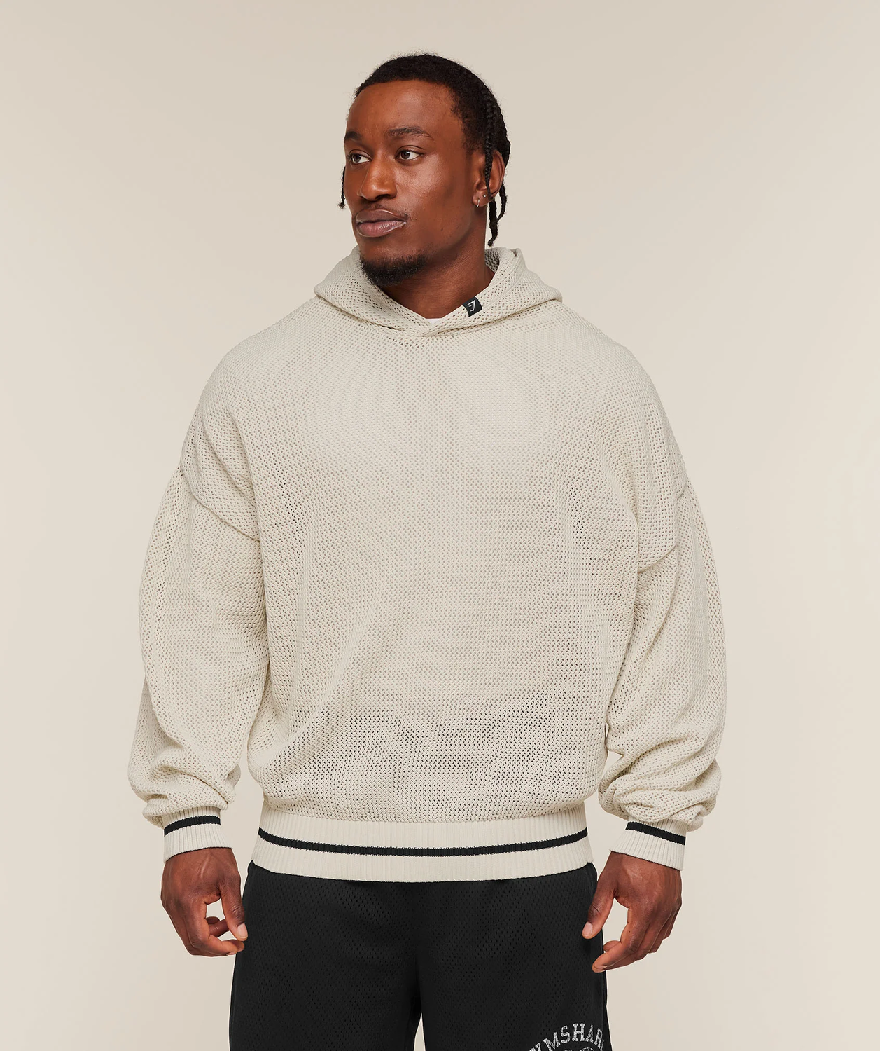 Collective Crochet Style Hoodie Oversized Fit