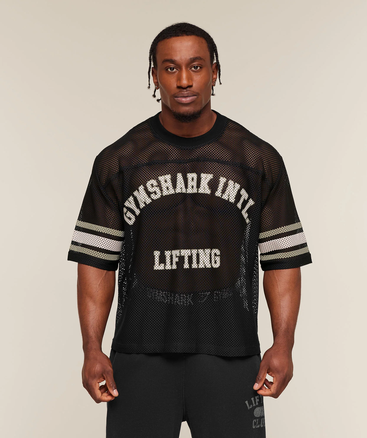 Collective Mesh Contrast Jersey Oversized Fit