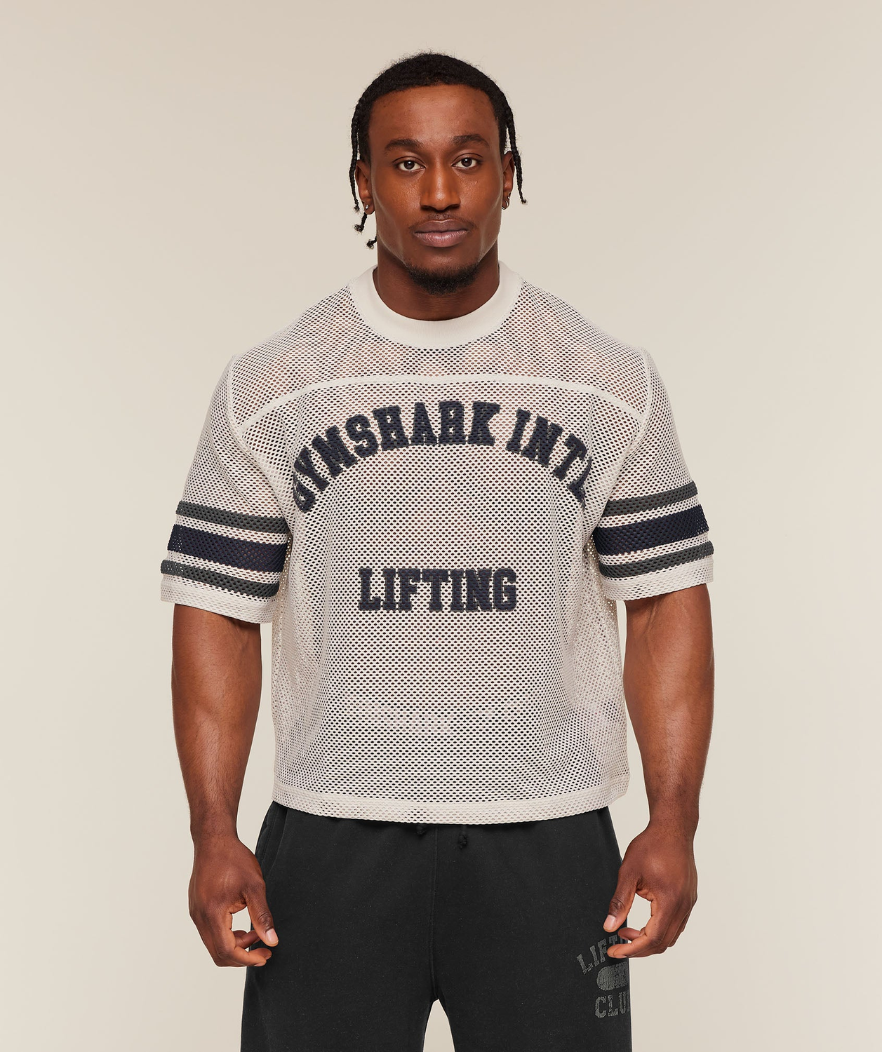 Collective Mesh Contrast Jersey Oversized Fit