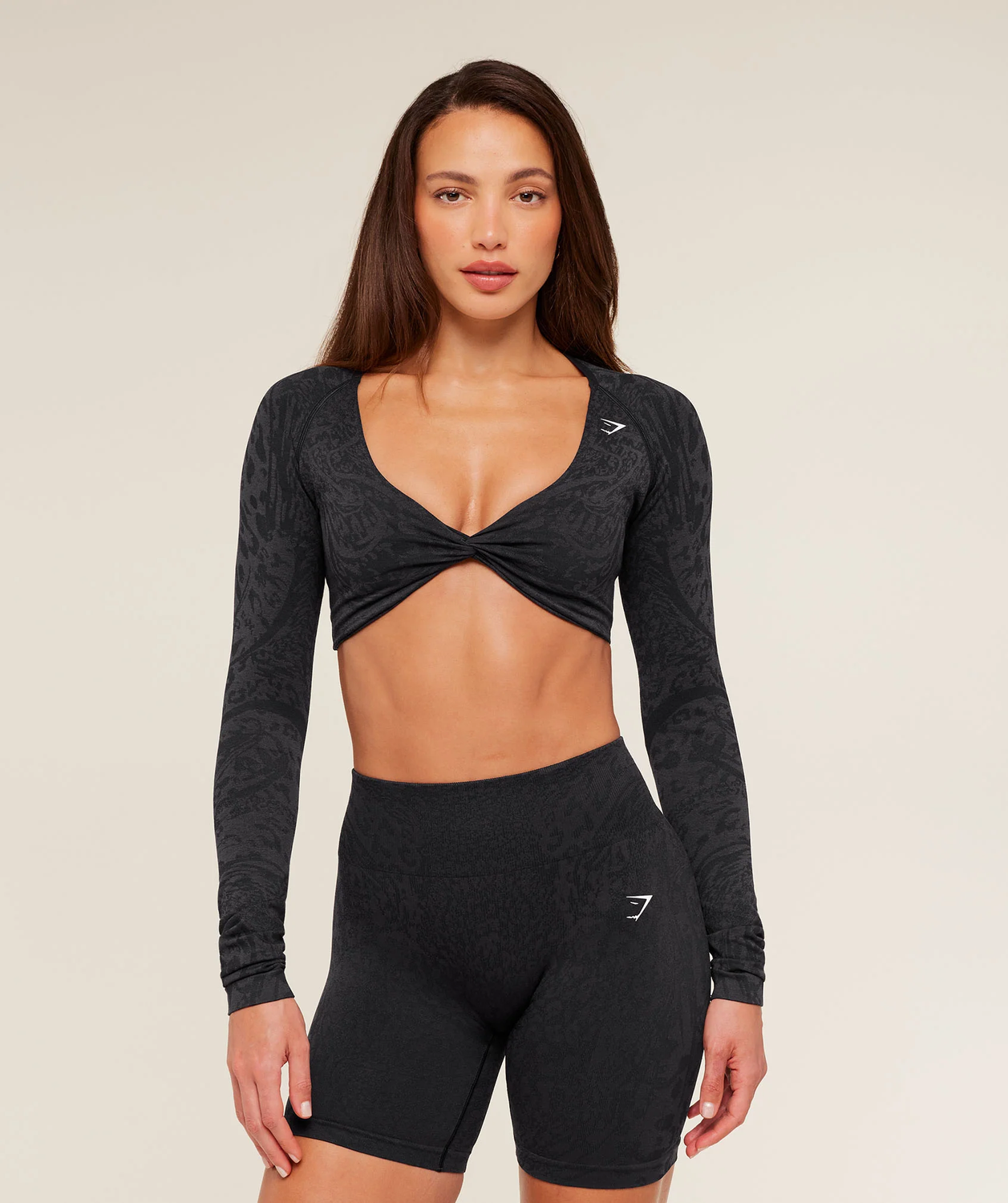 Adapt Animal X Whitney Long Sleeve Crop Top