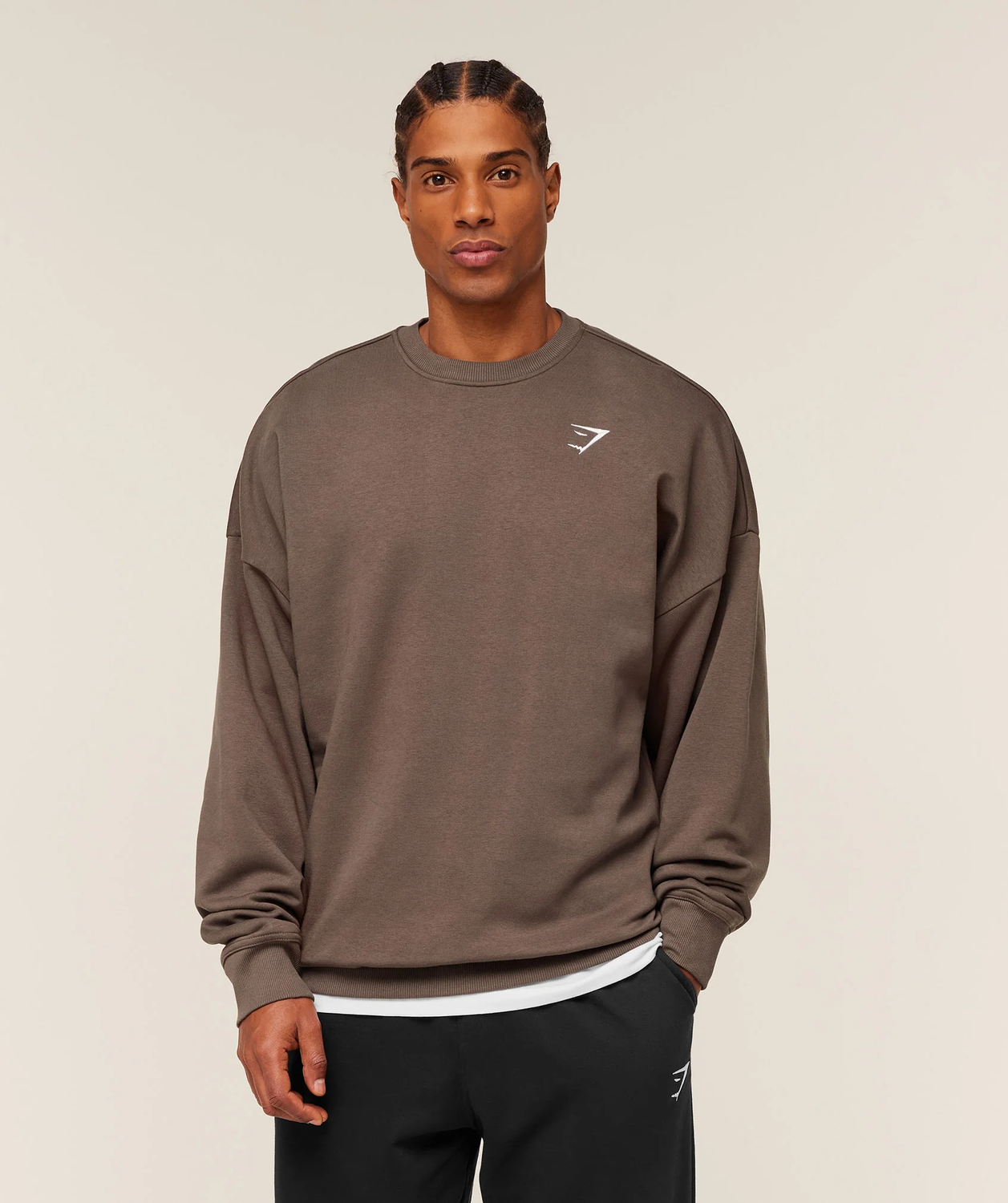 Oversized Crest Crew Oversized Fit