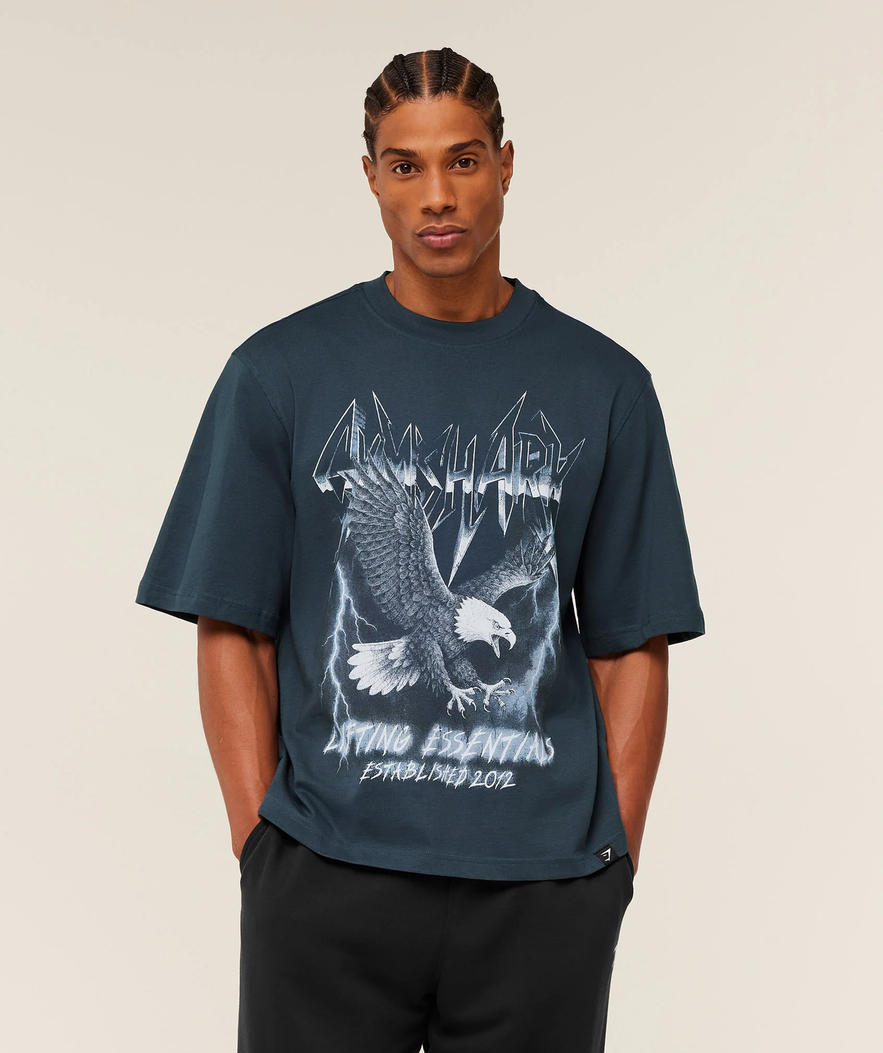 Eagle Band Style Graphic T-Shirt Oversized Fit