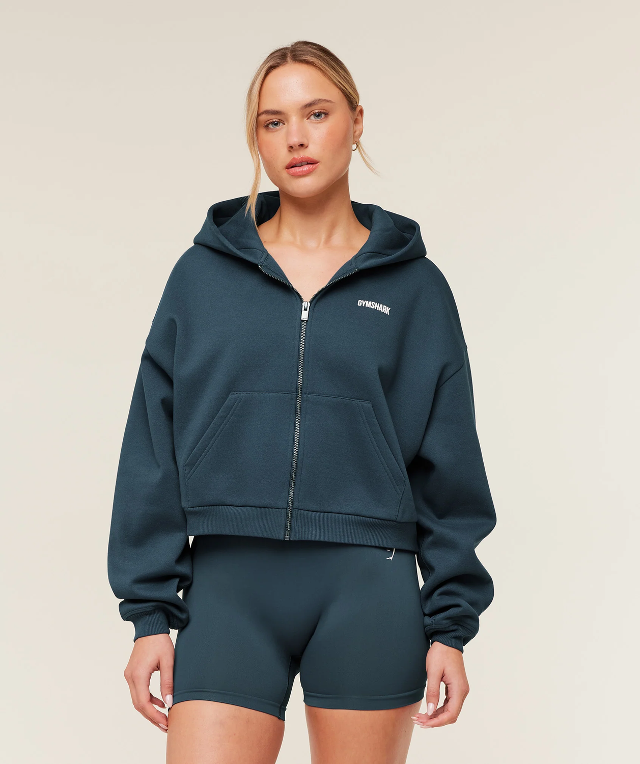 Cosy Luxe Zip Through Hoodie Oversized Fit