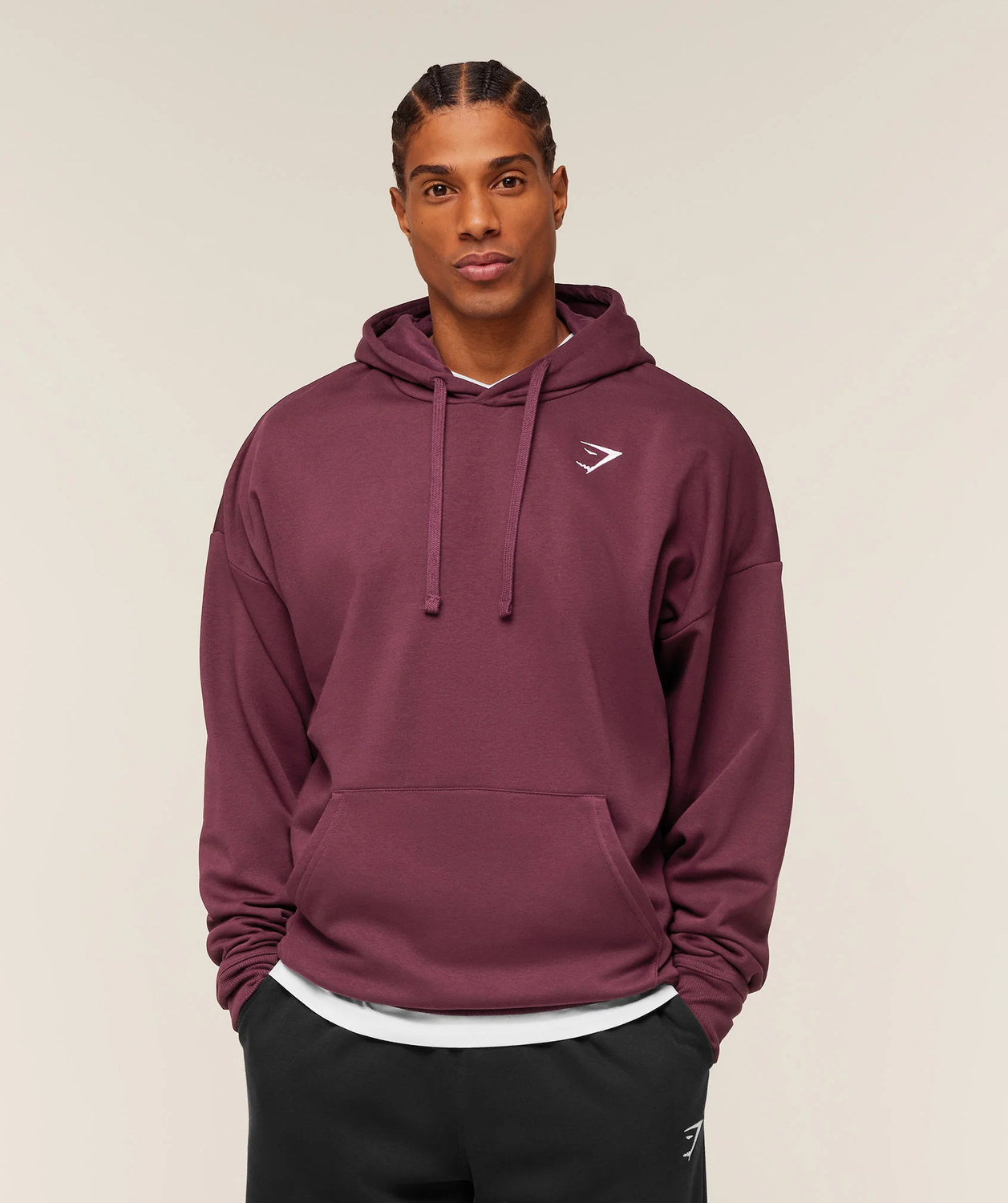 Crest Oversized Hoodie Oversized Fit