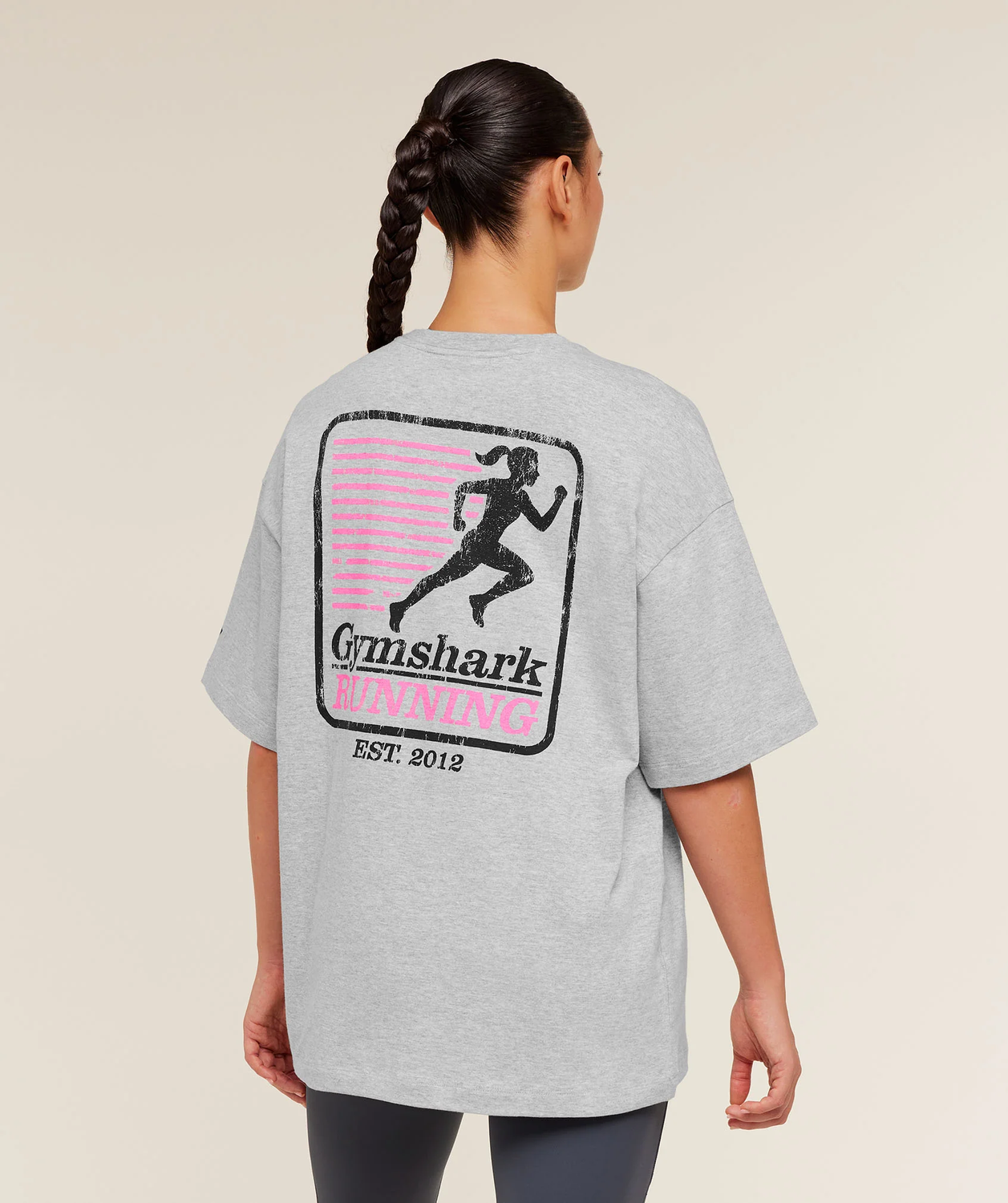 Run Club Graphic Short Sleeve T-Shirt Oversized Fit