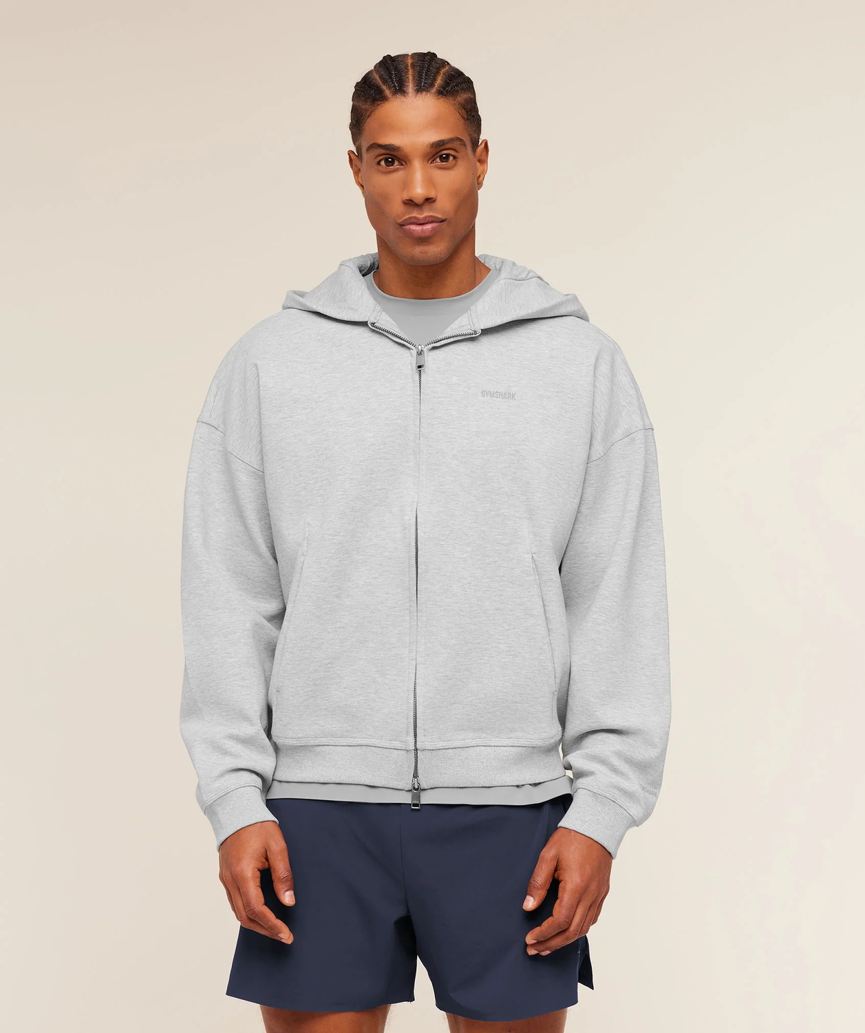 Evolve Lightweight Zip Through Hoodie Oversized Fit