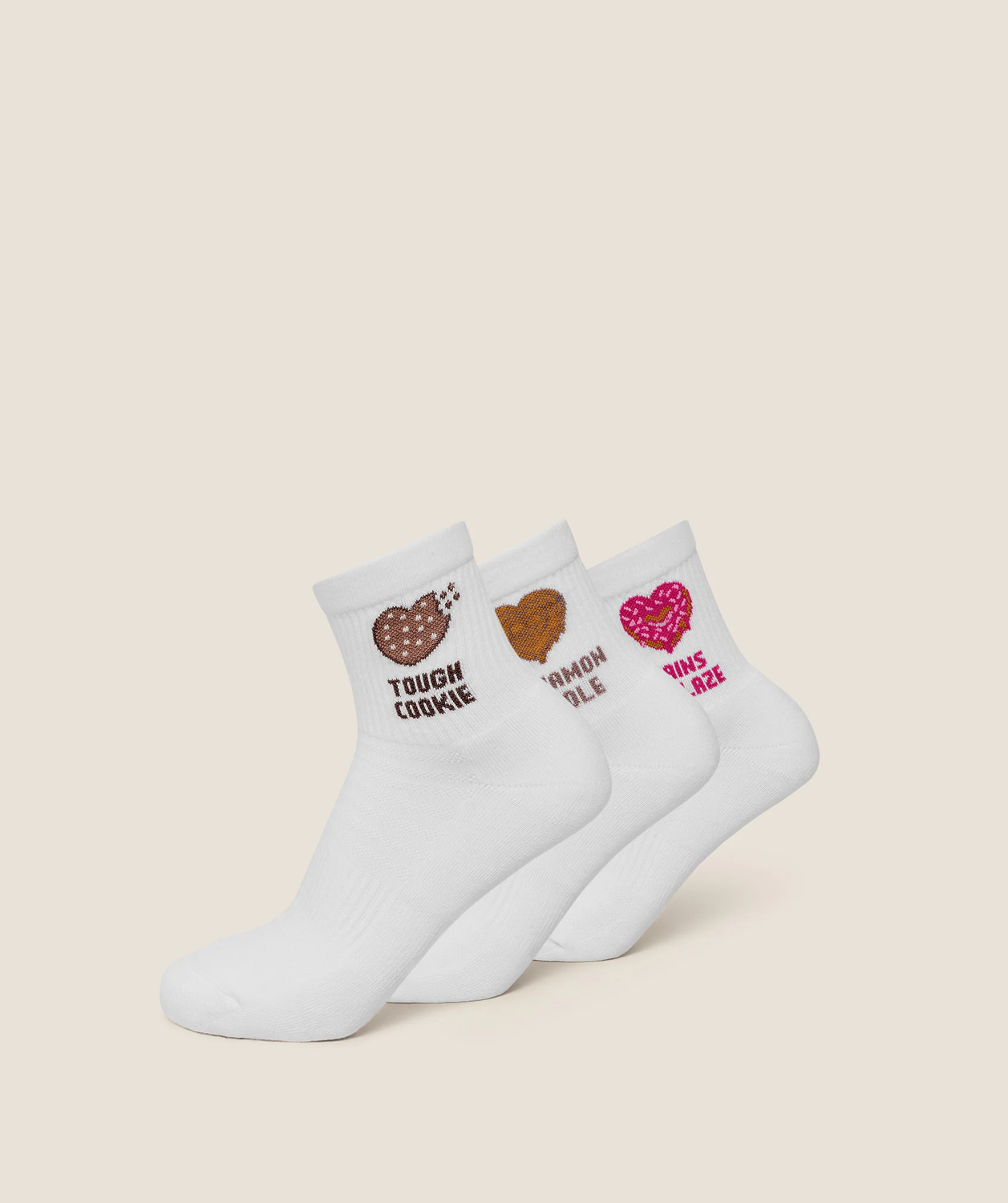 Sweet Treat Graphic Midi Socks 3Pk