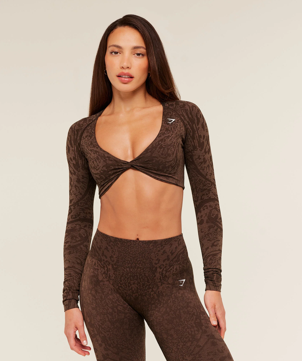 Adapt Animal X Whitney Long Sleeve Crop Top