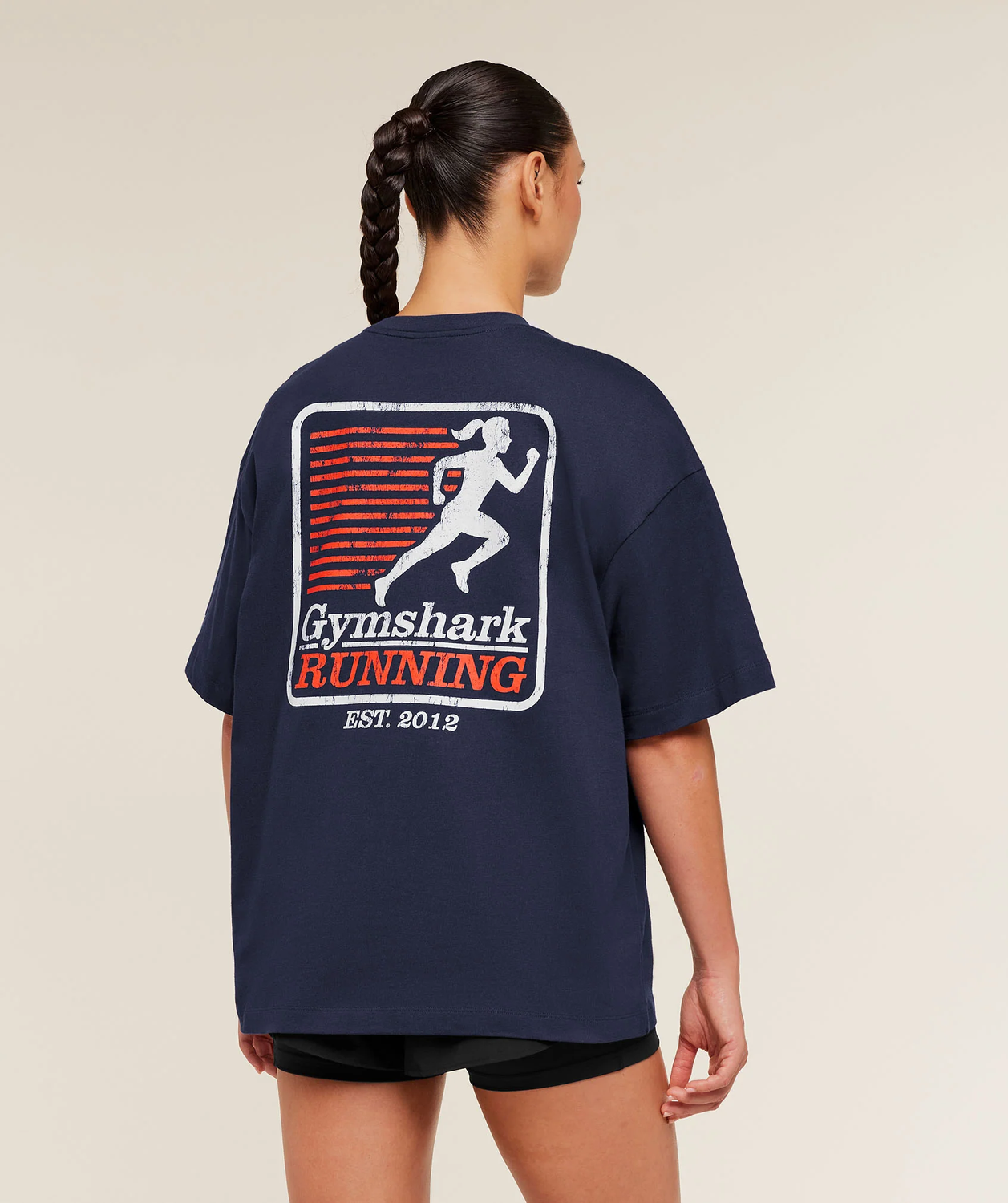 Run Club Graphic Short Sleeve T-Shirt Oversized Fit