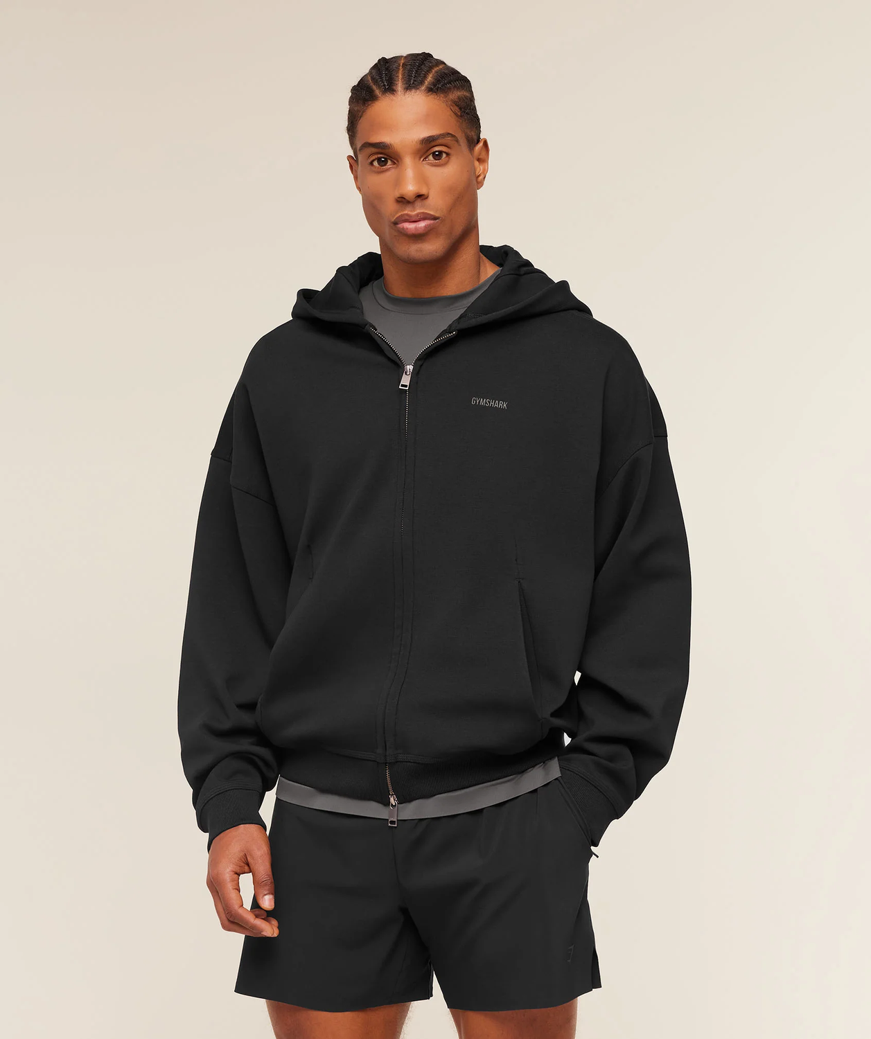 Evolve Lightweight Zip Through Hoodie Oversized Fit